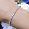 DB0048 High Quality 3.30ct Natural Round Diamonds 14K White Gold Tennis Bracelet - Image 2