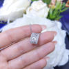 DP029 Round And Baguette Cut Diamonds Pendant On 18K White Gold - Image 2