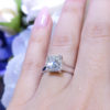 RADER008 GIA Certified 2.09cts Radiant Cut I SI1 Diamond Solitaire Engagement Ring In 14K White Gold