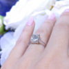 RADER008 GIA Certified 2.09cts Radiant Cut I SI1 Diamond Solitaire Engagement Ring In 14K White Gold - Image 2