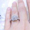 1 Ct Cushion Double Halo Engagement Ring