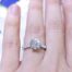Certified 2.62 F SI1 Round 18K Engagement Ring