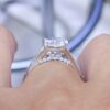 EGL Certified 1.60 CT CE Cushion Cut Diamond Engagement Ring CUSHDR010 - Image 3