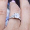EGL Certified 1.60 CT CE Cushion Cut Diamond Engagement Ring CUSHDR010