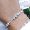 1.37CT Diamond Bangle in 14K White Gold YKB00065