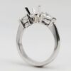 14k White gold mounting with 1.00ct total 2 pear cut diamonds - Image 3