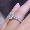 1.50CT Marquise and Round Diamonds Engagement Ring RDER086 - Image 2