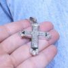 6.35CT Diamond Cross Pendant in 18K White Gold DP048 - Image 2