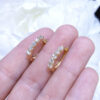 1.25CT Diamond 14K Yellow Gold Hoop Earrings DIER149
