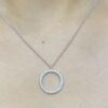 14K White Gold  1.00ct Diamond pendant "Circle of Life"   ZTJ
