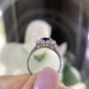 14K White Gold 1.00ct in Sapphire & 0.66ct in Diamonds Ring SI,F-G . SDR064 IATJ - Image 3