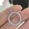 14K White Gold  1.00ct Diamond pendant "Circle of Life"   ZTJ - Image 2