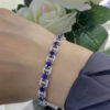 18K White Gold 9.63ct Sapphires 1.71ct Diamonds Bracelet SDB019 NTJJ