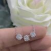 14K White Gold 1.52ct  natural  CE diamonds necklace F-G ,SI1 DP027 IGJJ - Image 2