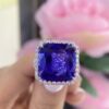 18K White Gold 16.05ct in  Natural Tanzanite with 1.55ct in Diamonds.  TANR011 IETJ ZJJJ - Image 2