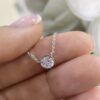 14K White Gold Natural Diamond 0.50ct Pendant Necklace. DP0023 LJJ - Image 2