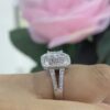 14K White Gold 1.00ct Diamonds Ring. DR457 TTJ - Image 2