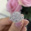 14K White Gold Ring 3.00ct in Natural Diamonds. DR008 ITJJ - Image 3
